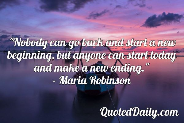 Begin to make a new ending