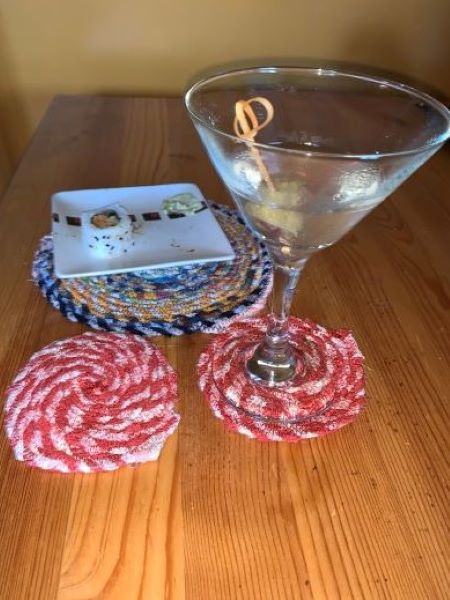 Fabric twine coaster trivet Aug 2021 (3)