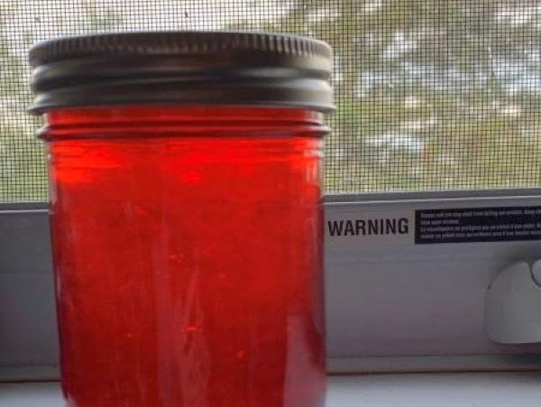 crabapple jelly jar landscape